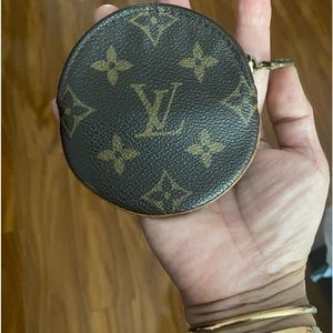 Authentic Louis Vuitton Round Coin Pouch
